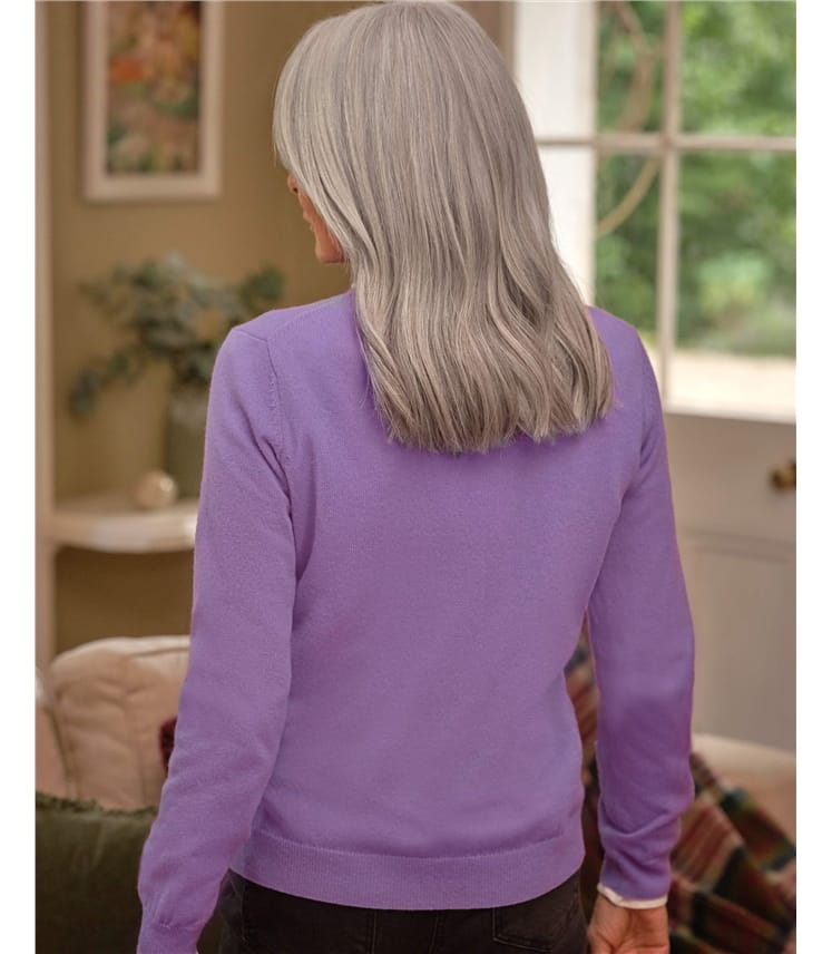 Cashmere and Merino Crew Neck Knitted Jumper