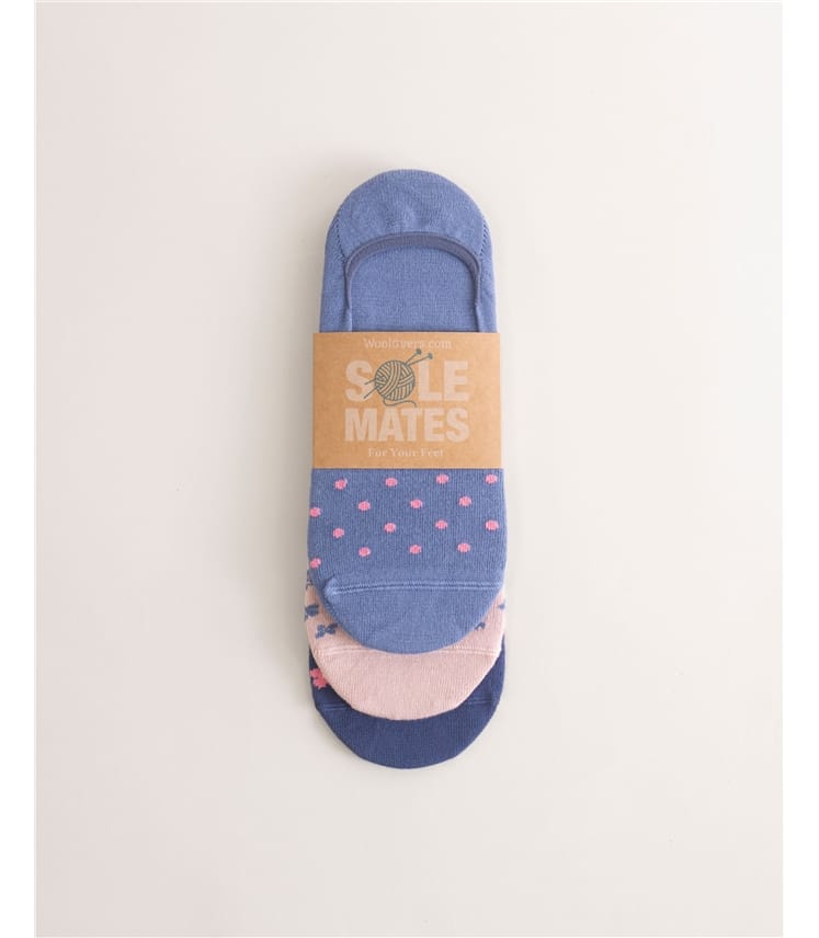 Womens Bamboo Footsie 3 Pack