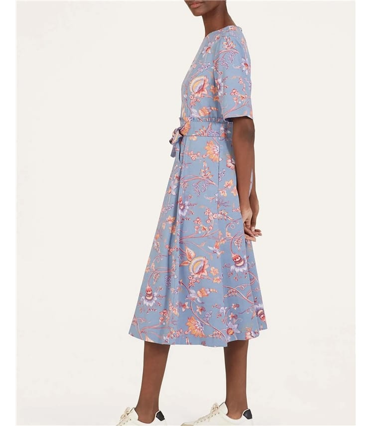 Meadow - Robe à taille nouée en tencel