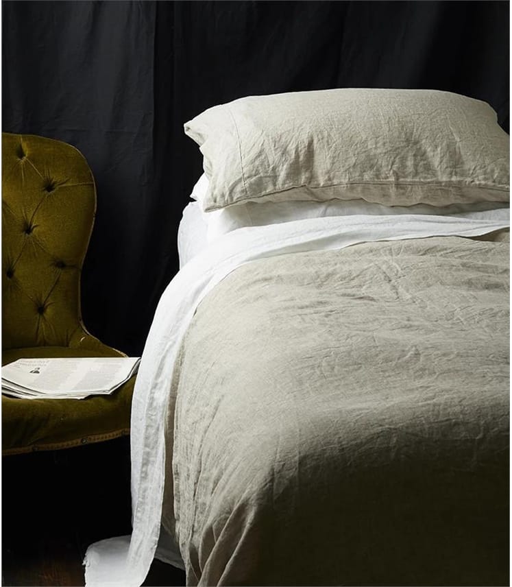 Oatmeal Woolovers X Piglet King Linen Duvet Cover WoolOvers UK