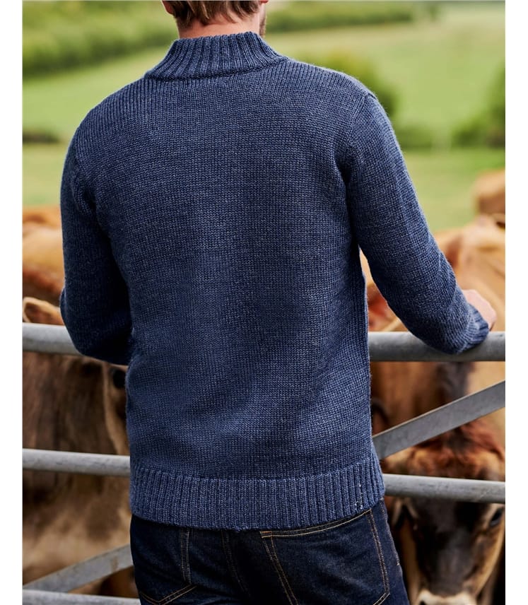 100% Pure Wool Button Everyday Cardigan
