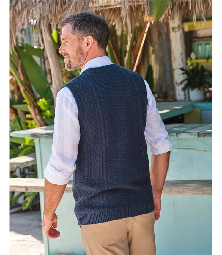 Mens Cable Waistcoat