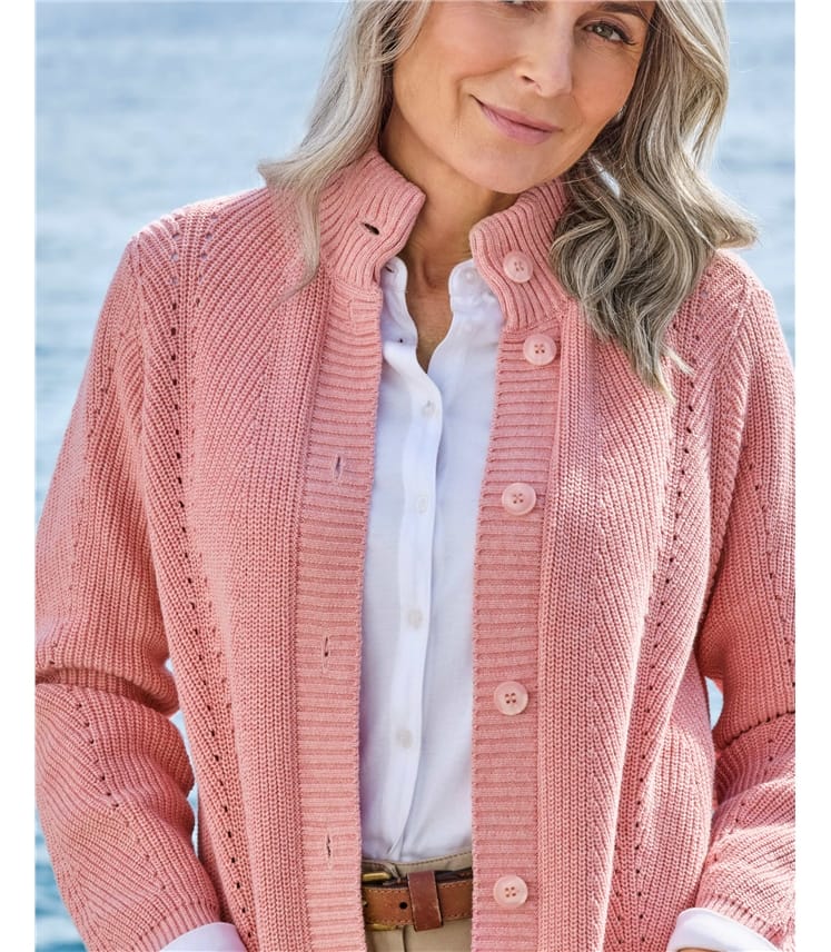 Buy Pink Marl Button-Up Cardigan (3-16yrs) from Next Lithuania