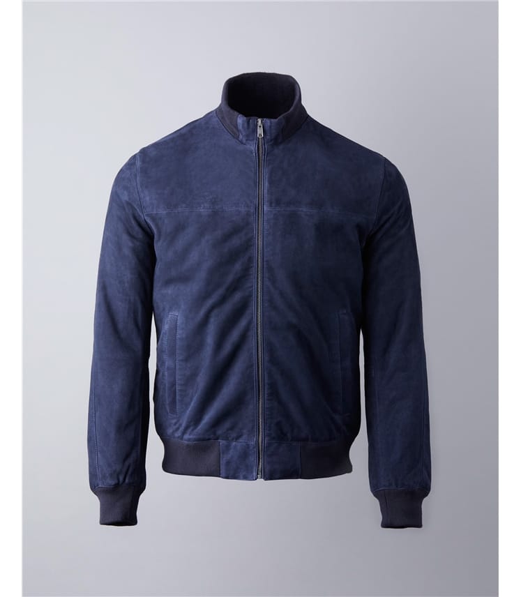 Dalston Suede Bomber Jacket
