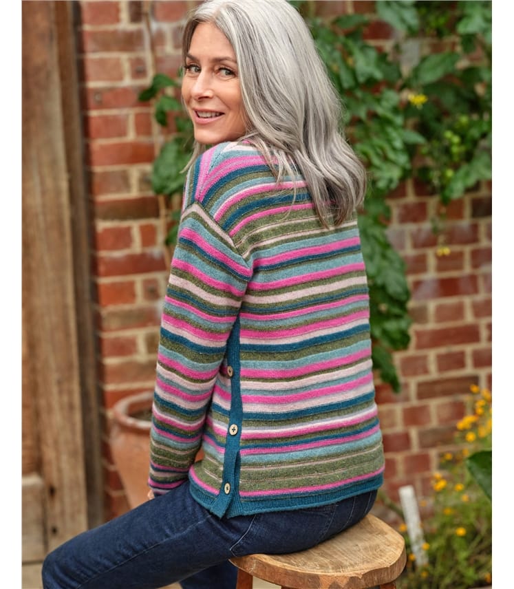 Stripe Button Jumper