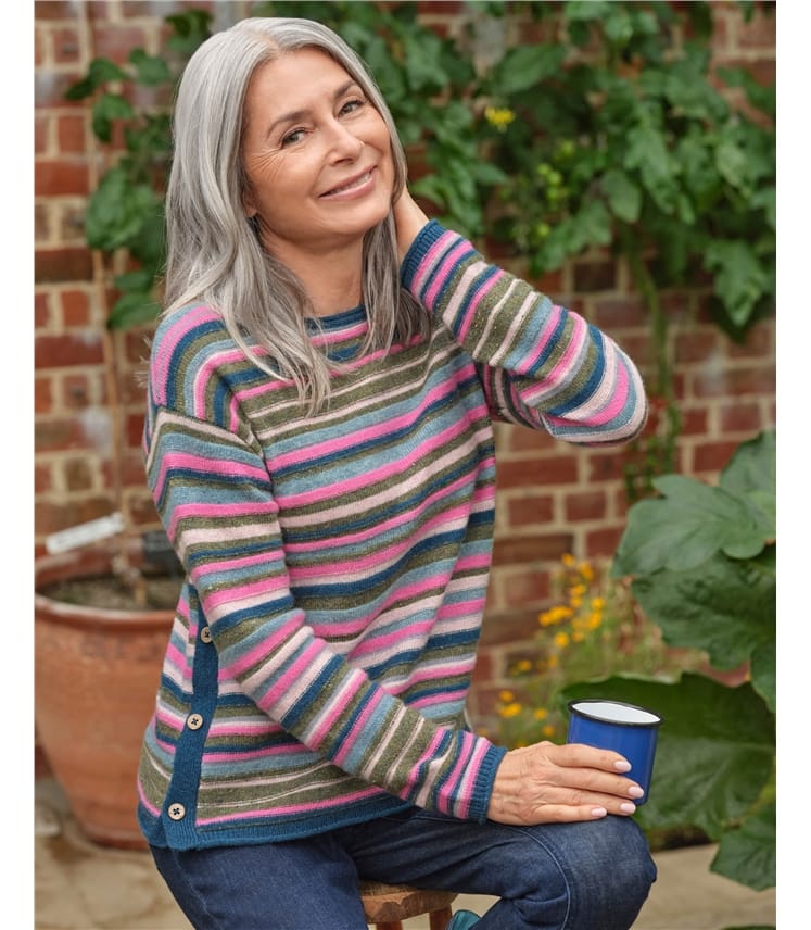 Stripe Button Jumper