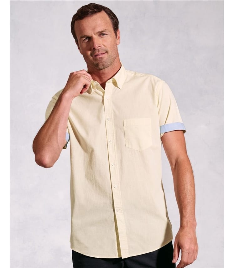 Cotton Slub Short Sleeve Shirt