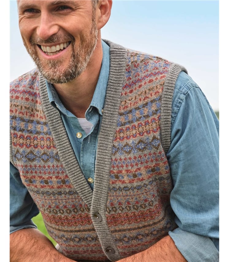 Knitted Fairisle Waistcoat