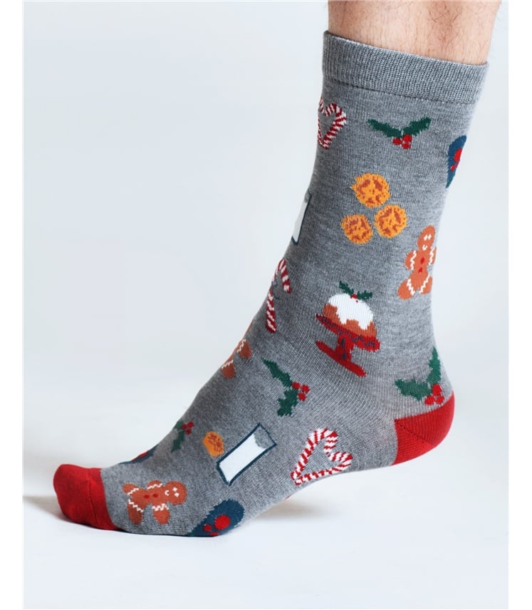 Nohea Christmas Pudding Bamboo Sock In A Bag