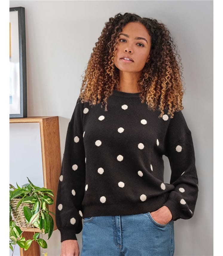 Lucille Fluffy Balloon Sleeve Jumper