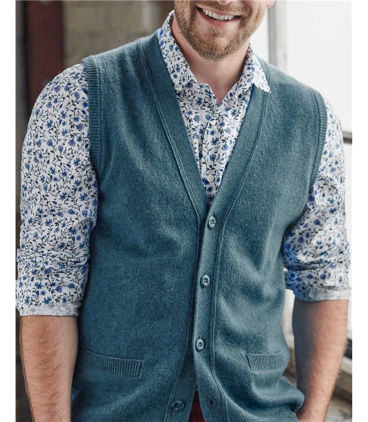 Mens Lambswool Waistcoat