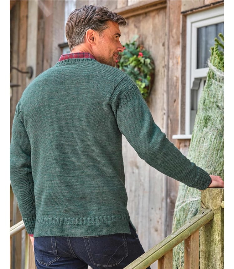 Guernsey-Pullover aus reiner Wolle