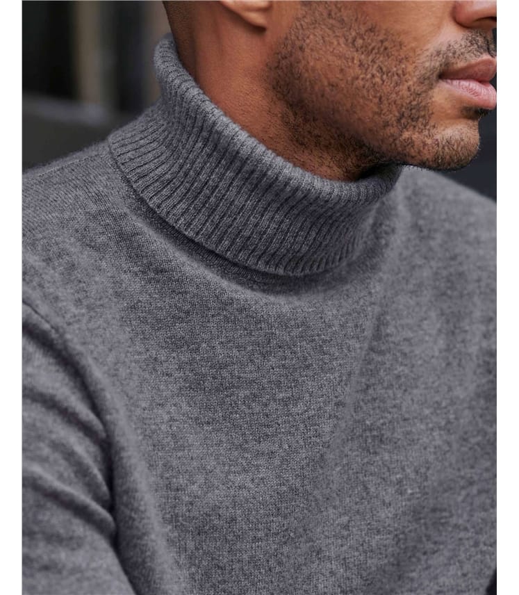 Rollkragenpullover aus Kaschmir für Herren