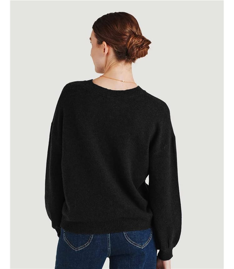 Lucille Fluffy Balloon Sleeve Jumper