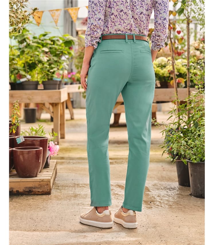 Pantalon chino - Femme - Coton mélangé