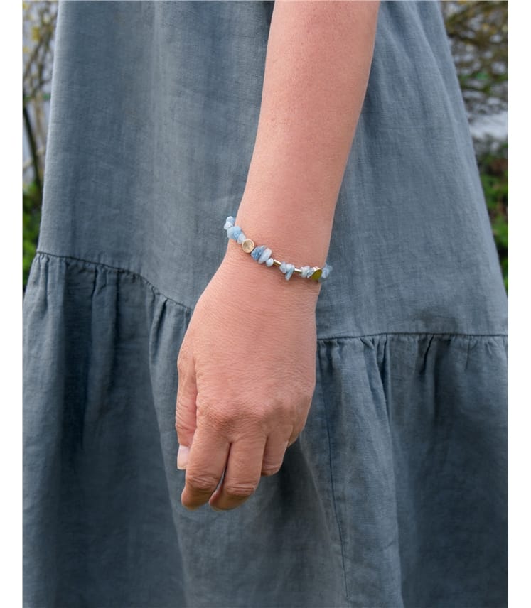 Bracelet en pierres semi-précieuses - Femme - Métal