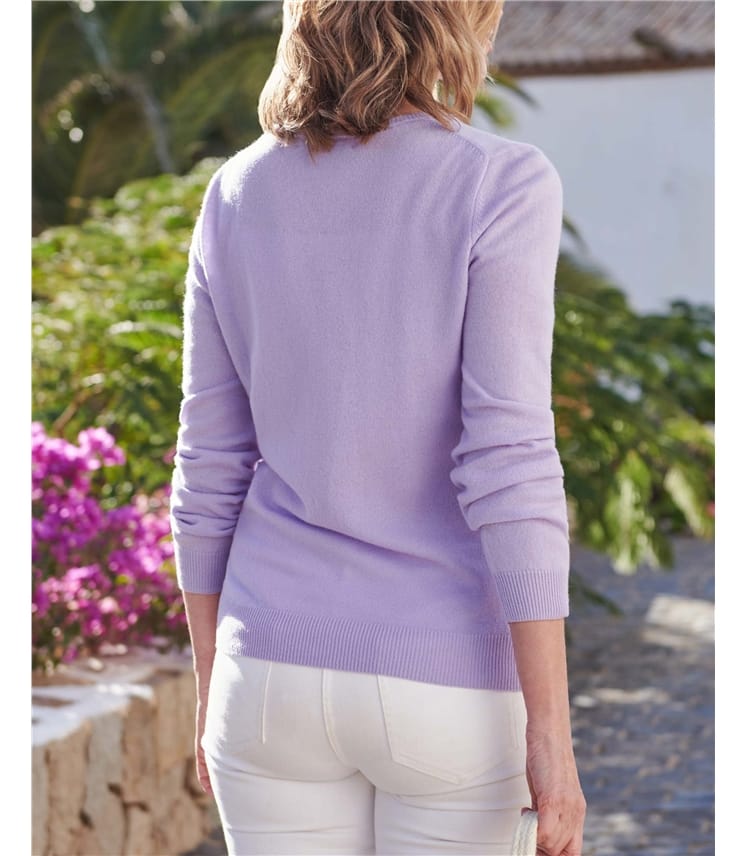 Cashmere and Merino Crew Neck Knitted Jumper