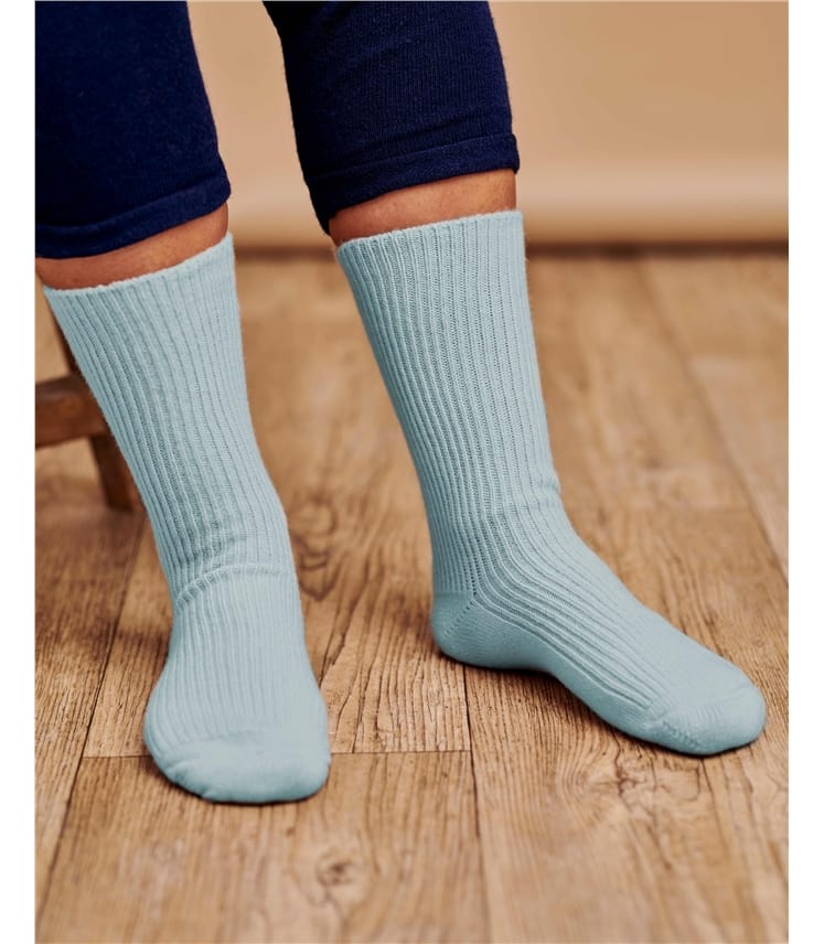 Cashmere Merino Ribbed Socks