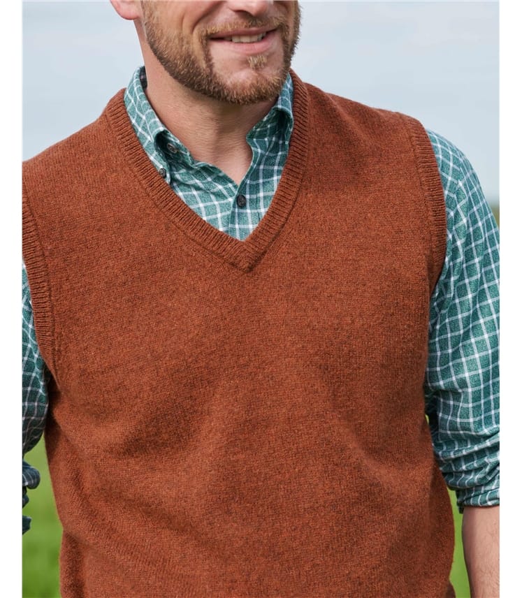 Mens Classic Lambswool Slipover