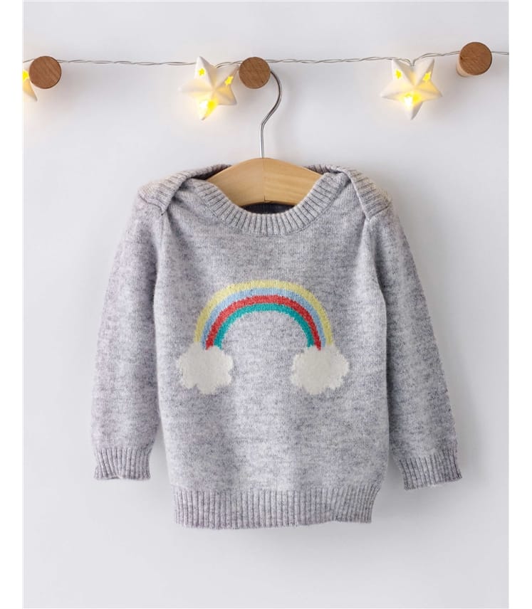 Cashmere hot sale rainbow jumper