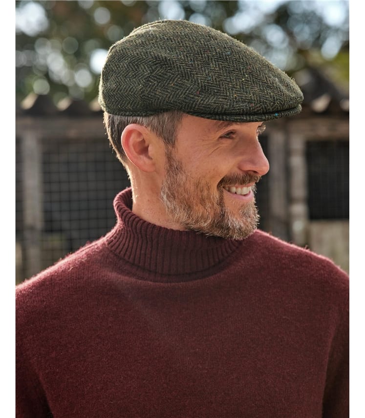 Mens Tweed Flat Cap