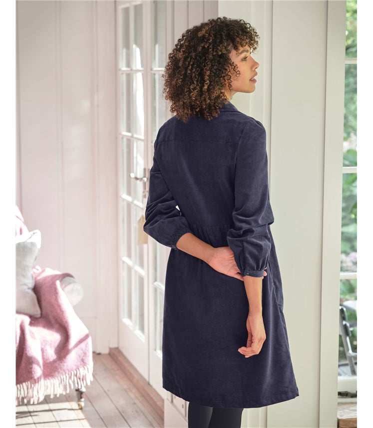 Petal Collar Cord Dress