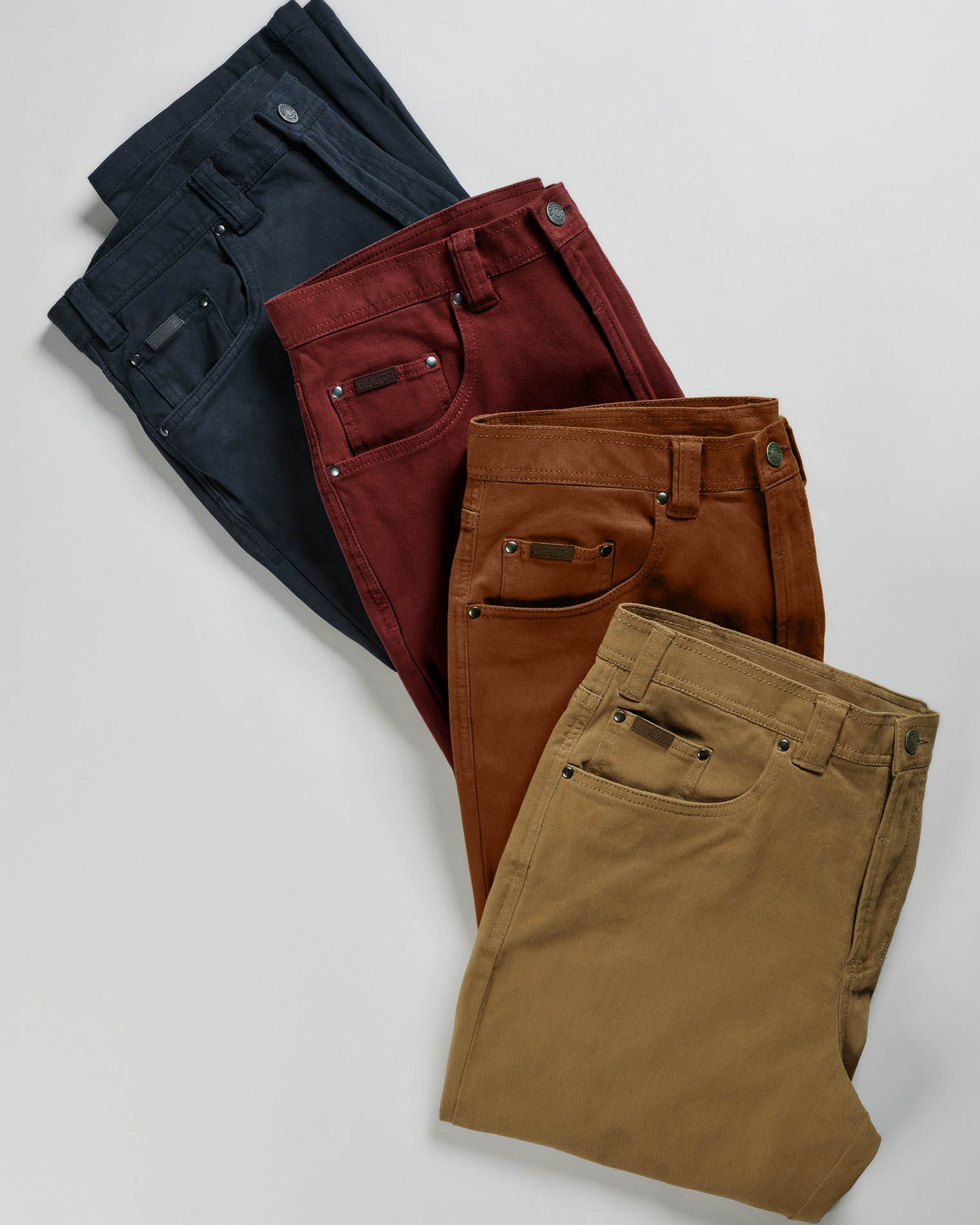 Berry | Drew Classic Fit 5 Pocket Canvas Jeans | WoolOvers UK