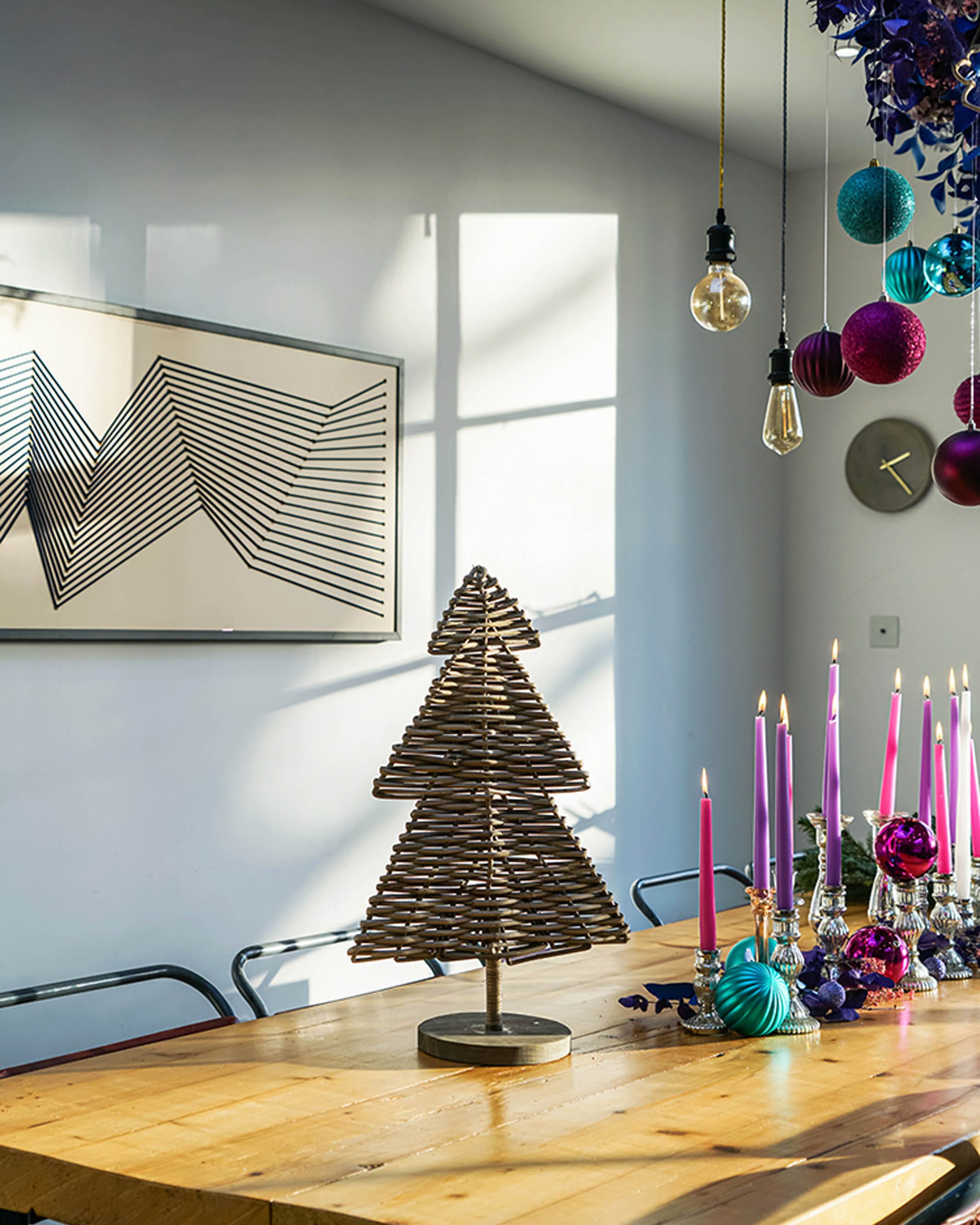 Rattan/Natural Rattan Christmas Tree WoolOvers UK