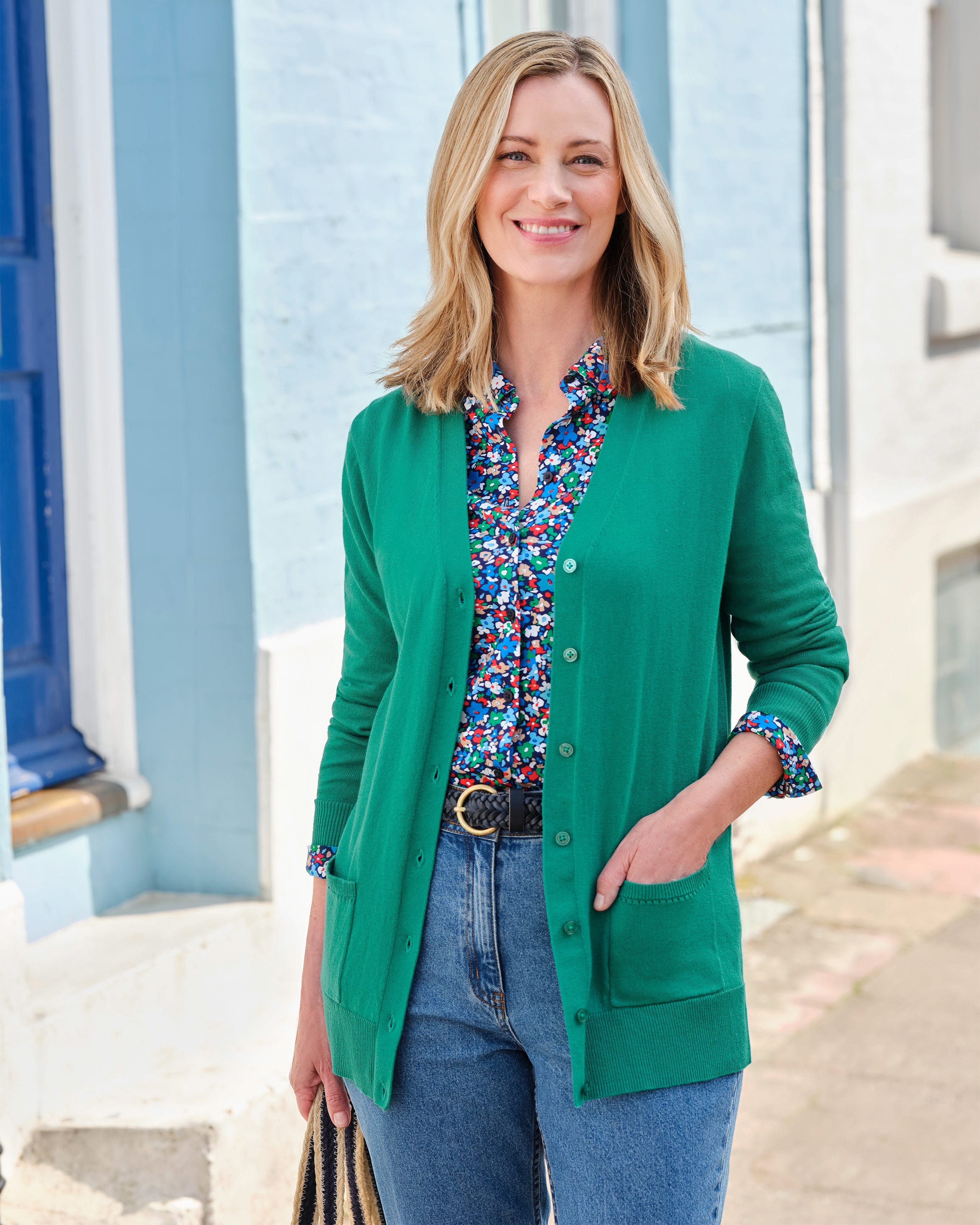 Strickjacke - Sweet Petite - bright skyline knit main image 0