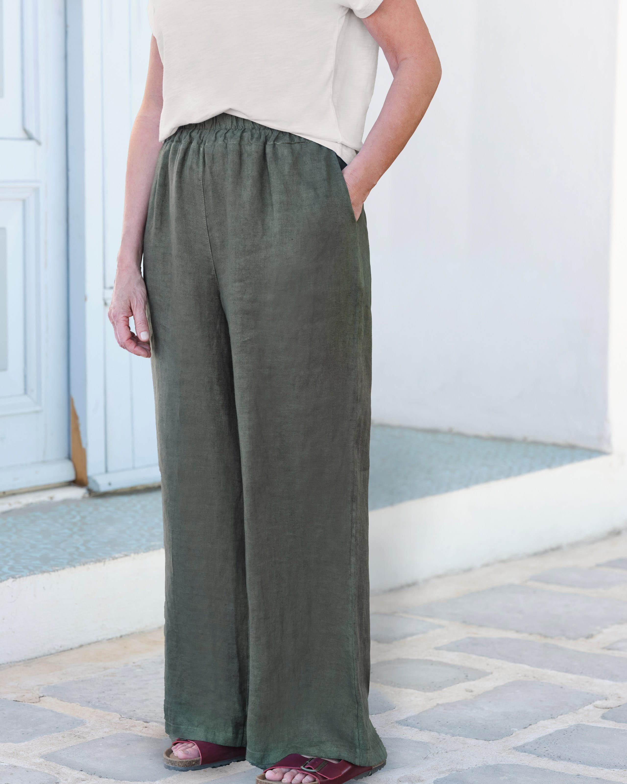 Alara Linen Wide Leg Trouser main image 1