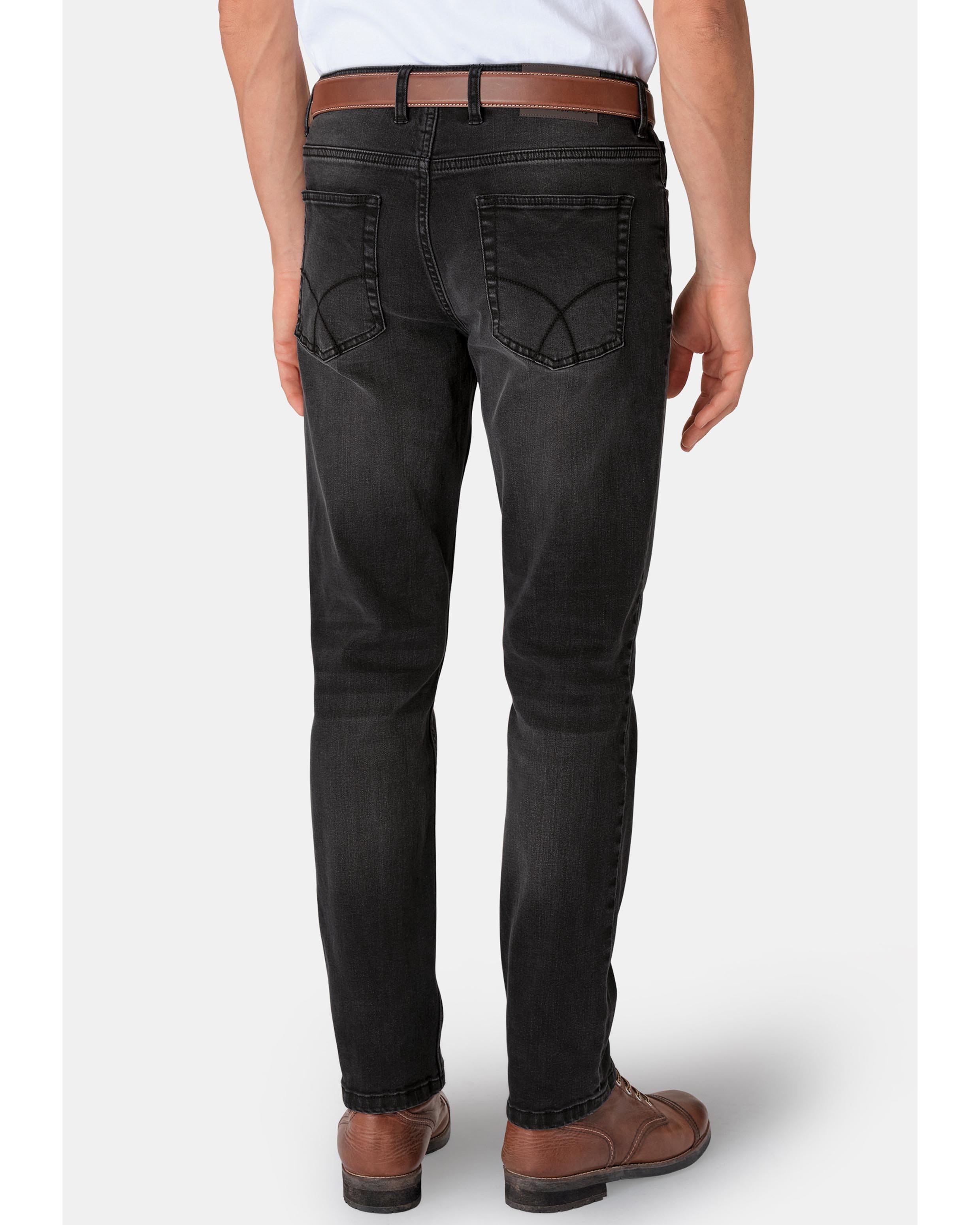 Charcoal Classic Fit Denim Jeans WoolOvers UK