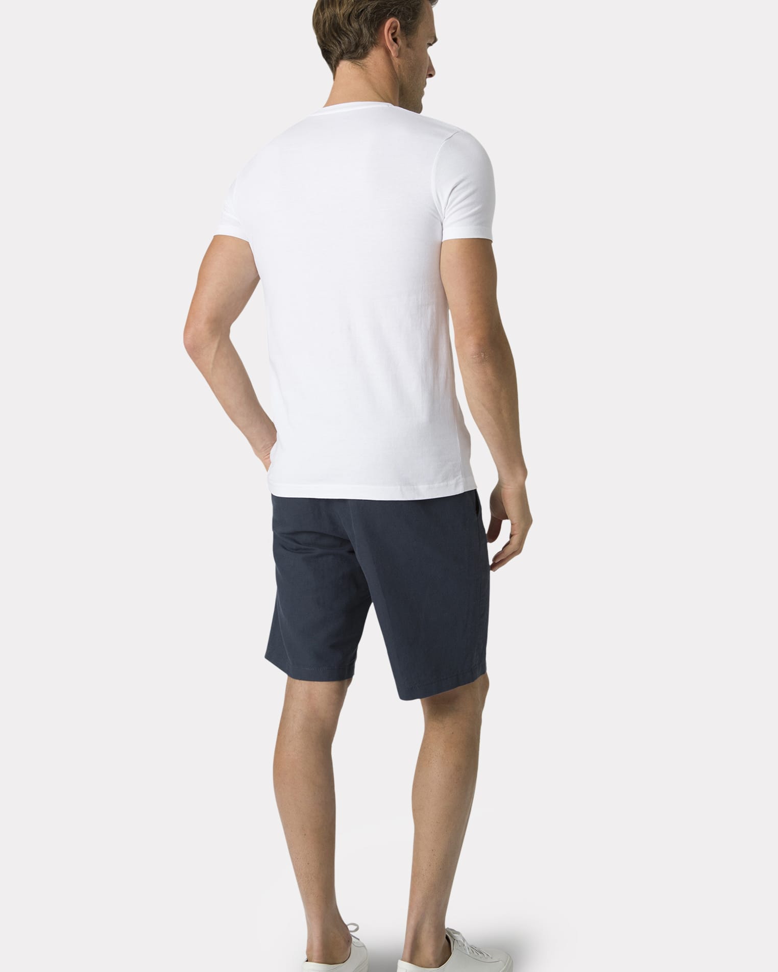 White | Dean Cotton T-Shirt | WoolOvers UK