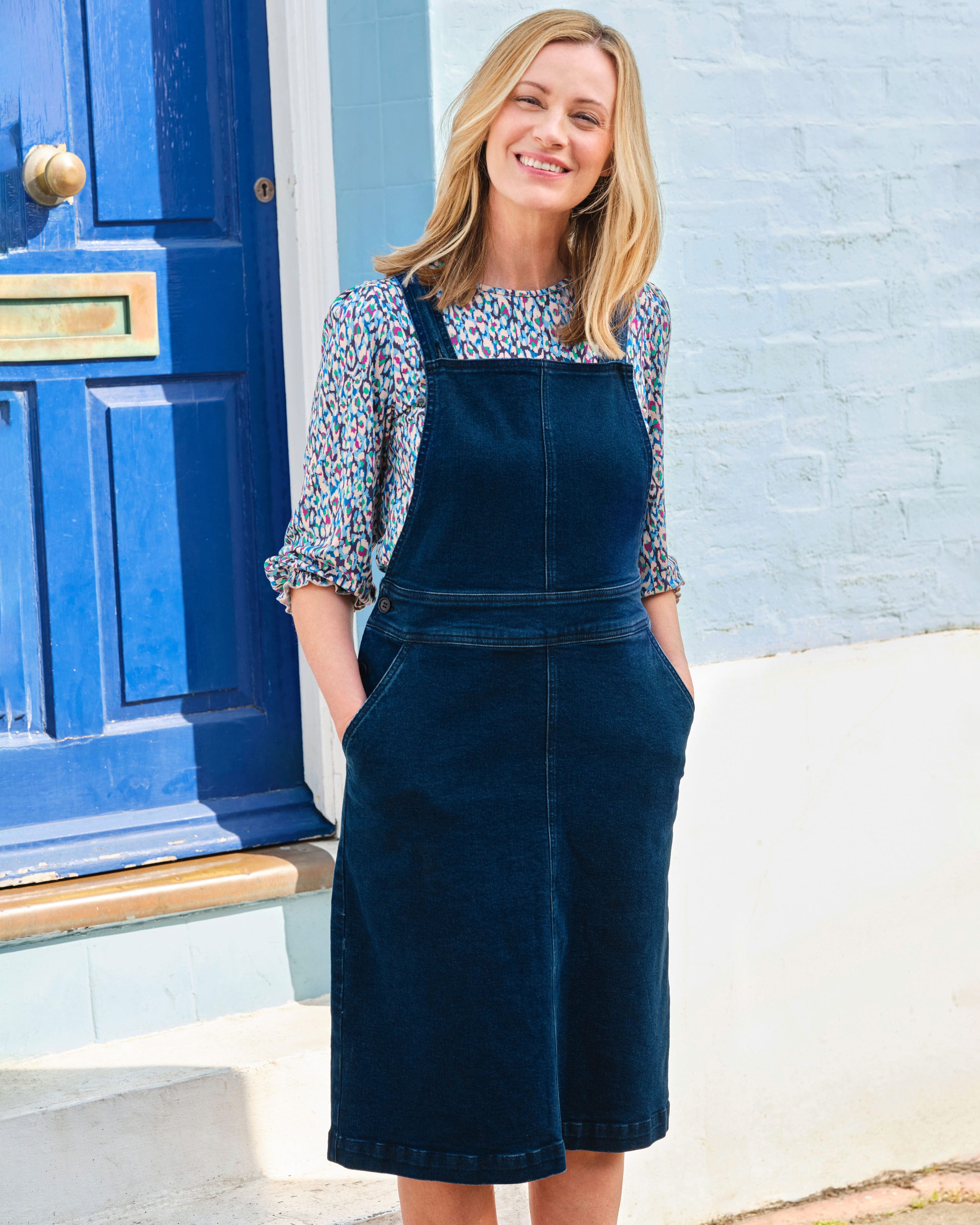 Denim | Denim Pinafore Dress | WoolOvers UK