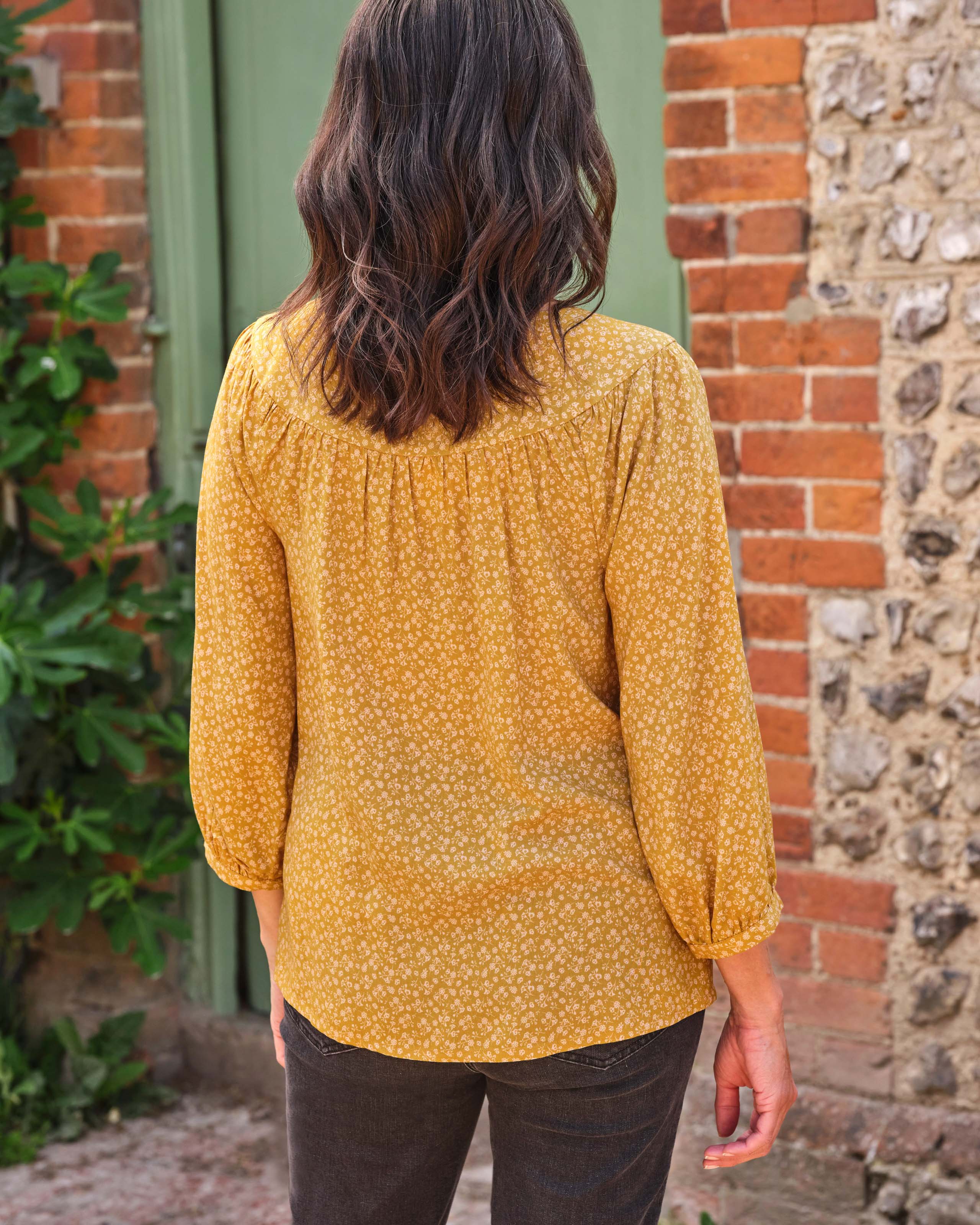 Nylon Tulle x Paper Print Blouse main image 1