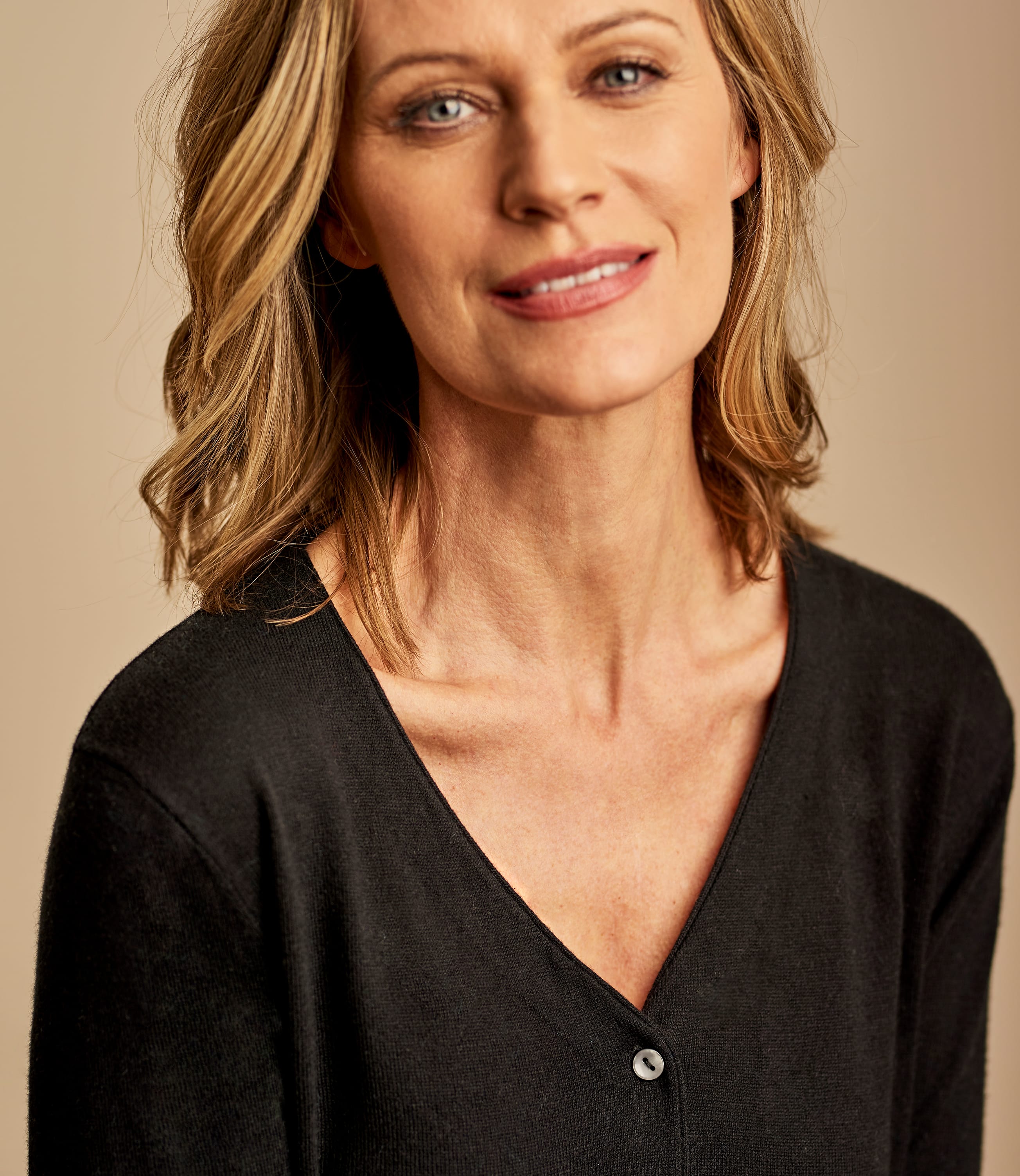 black silk cardigan