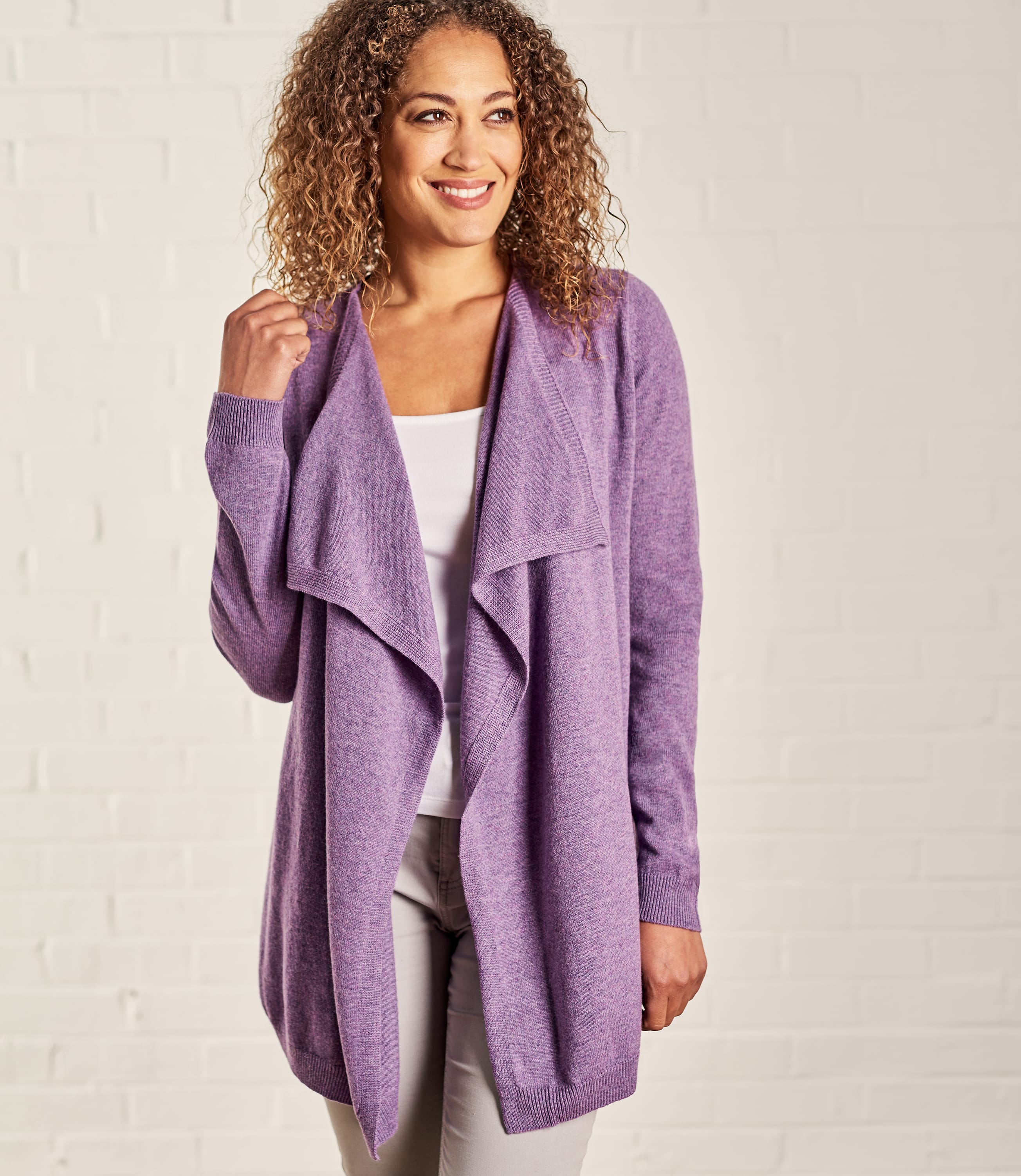 merino waterfall cardigan