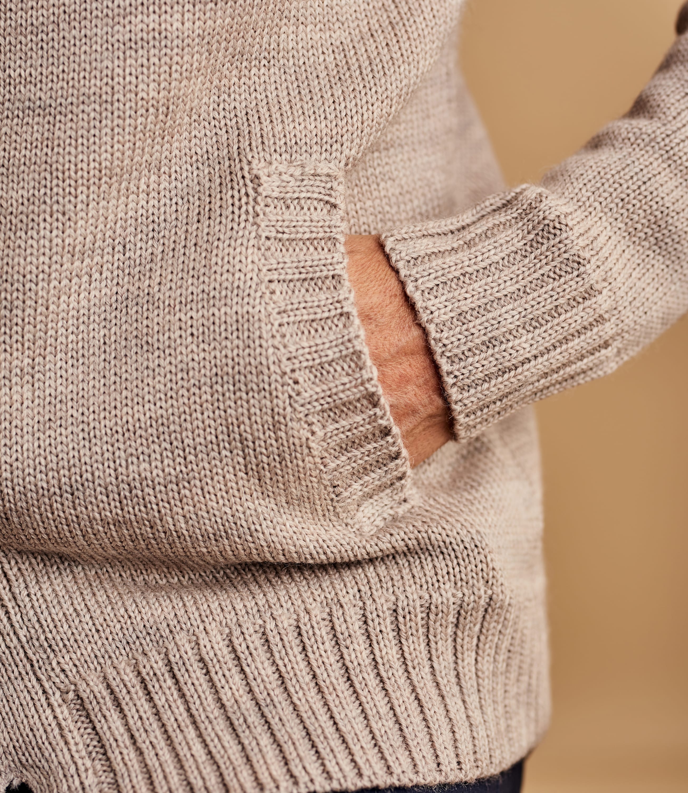 Oatmeal Pure Wool | 100% Pure Wool Button Everyday Cardigan