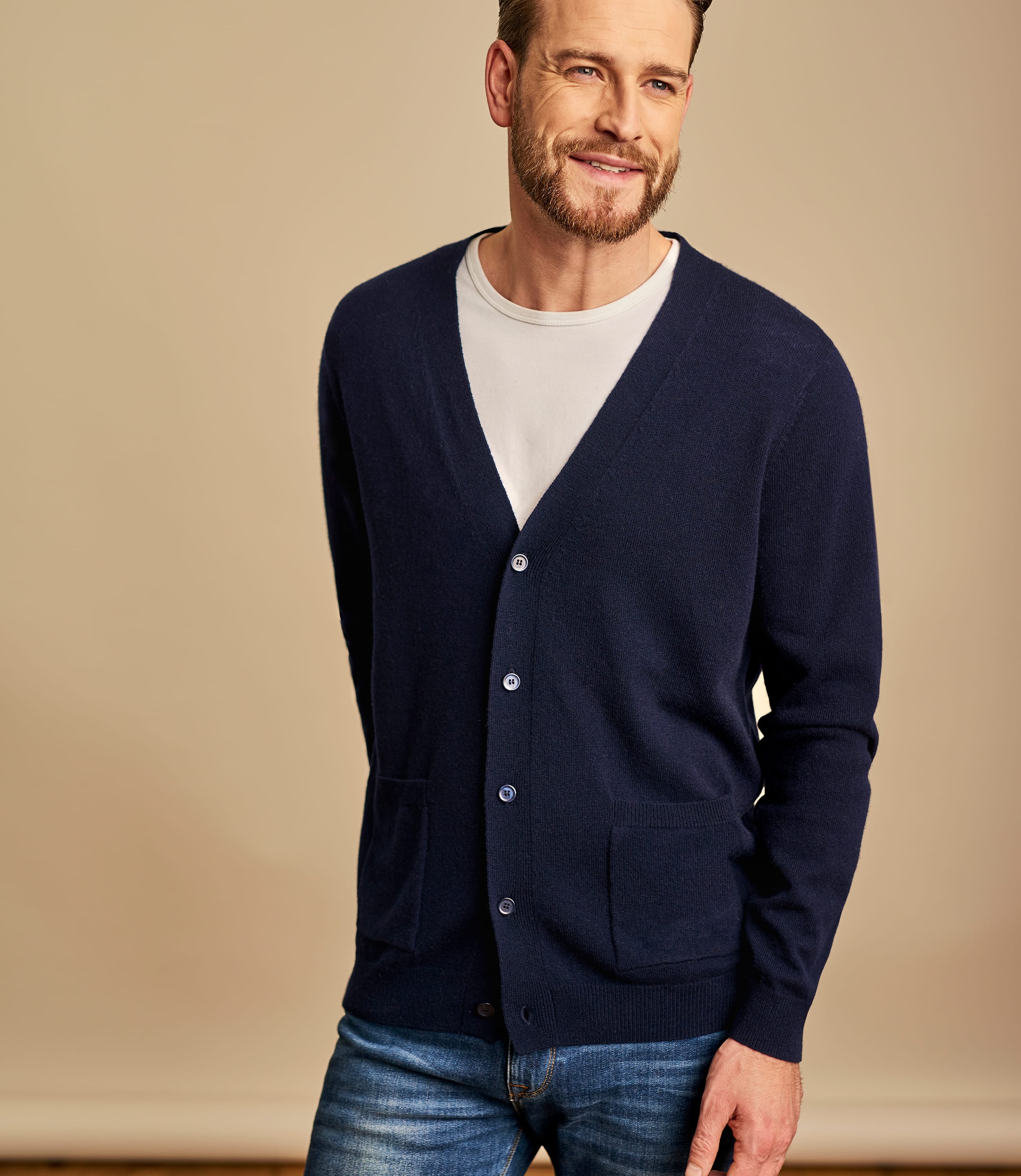 Mens Cardigans Quality Natural Cardigans for Men WoolOvers UK