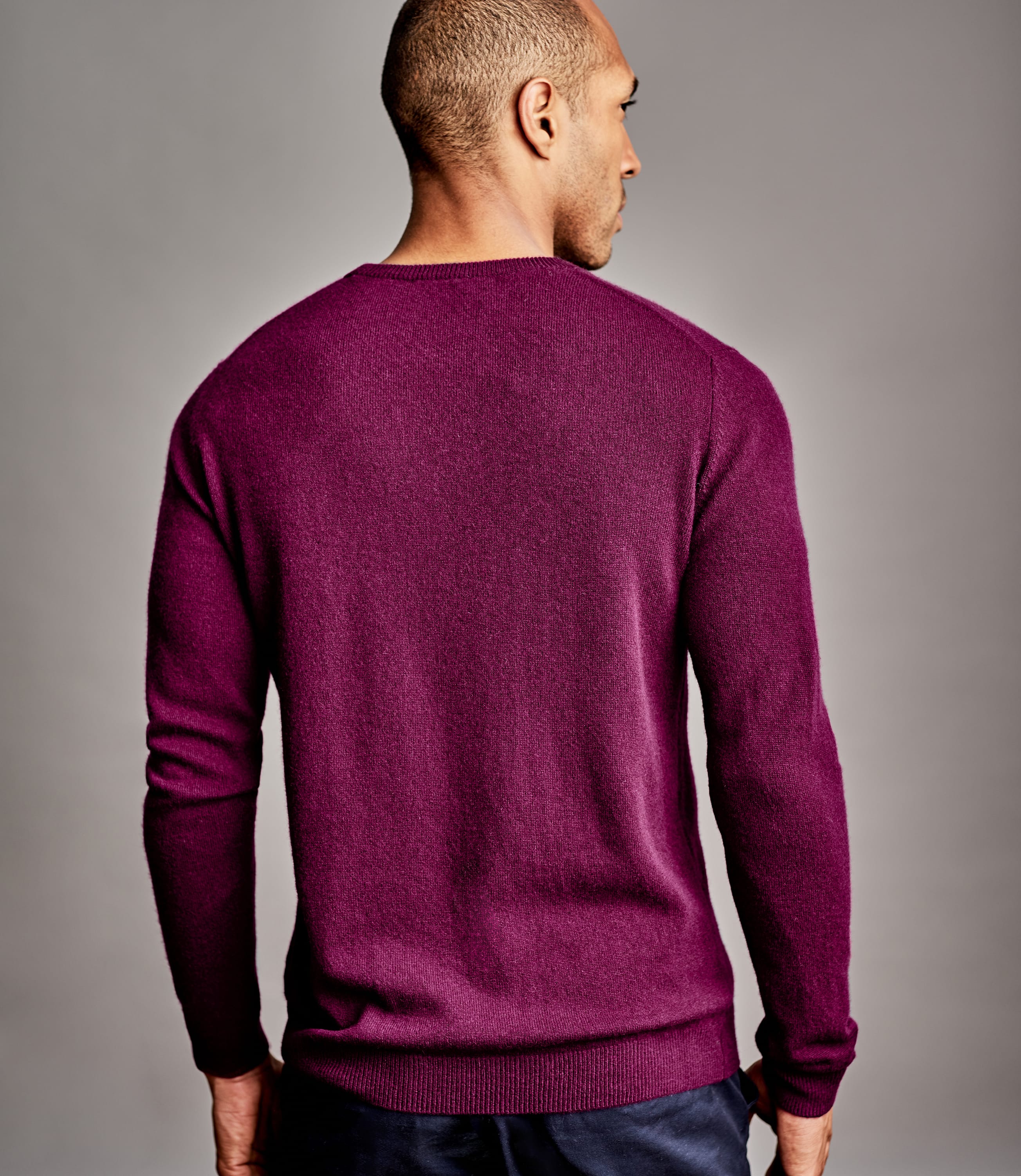 Berry | Pure Cashmere Crew Neck Sweater | WoolOvers US