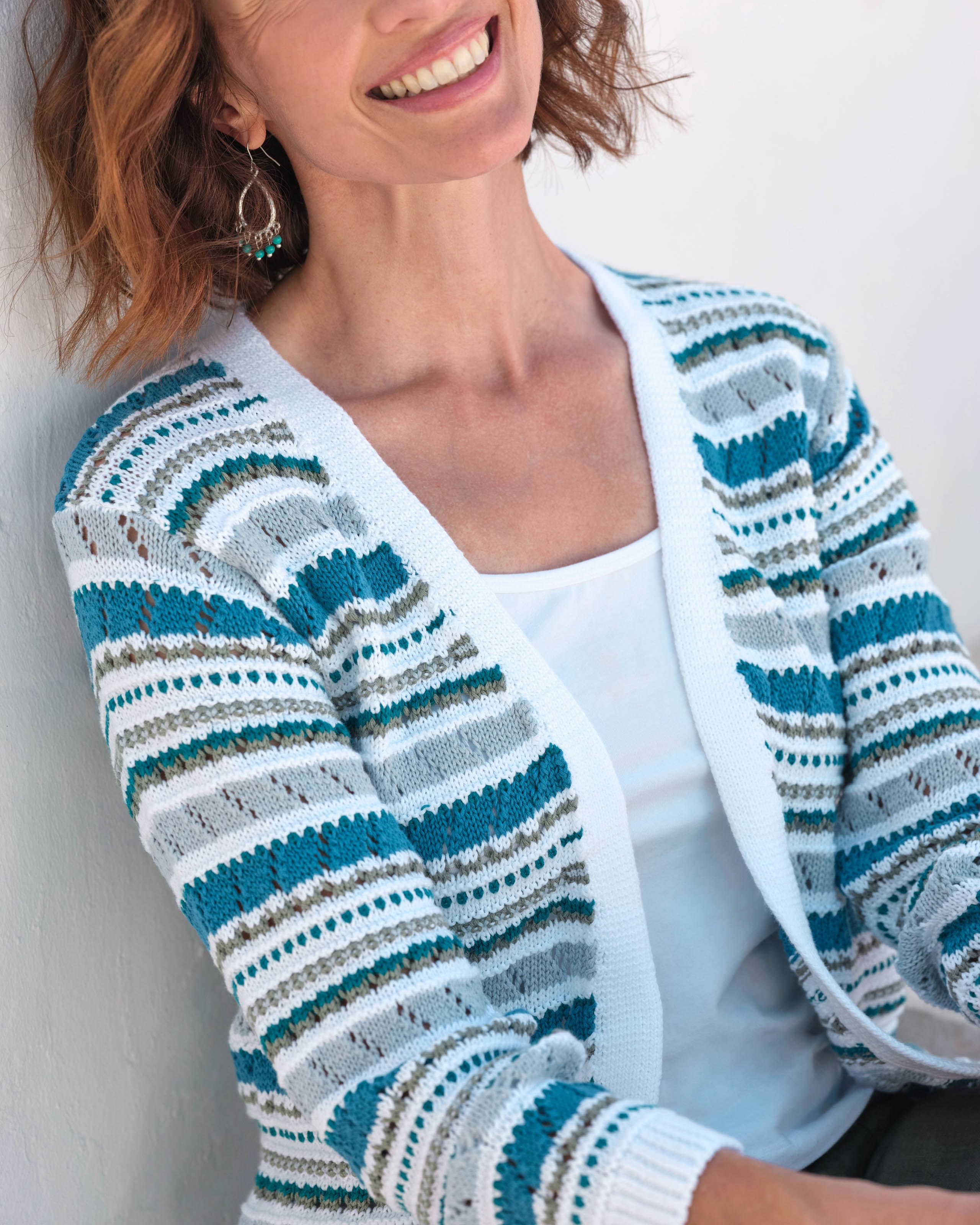 Cardigan à maille fine avec bord ondulé acheter chez Tchibo | 204088