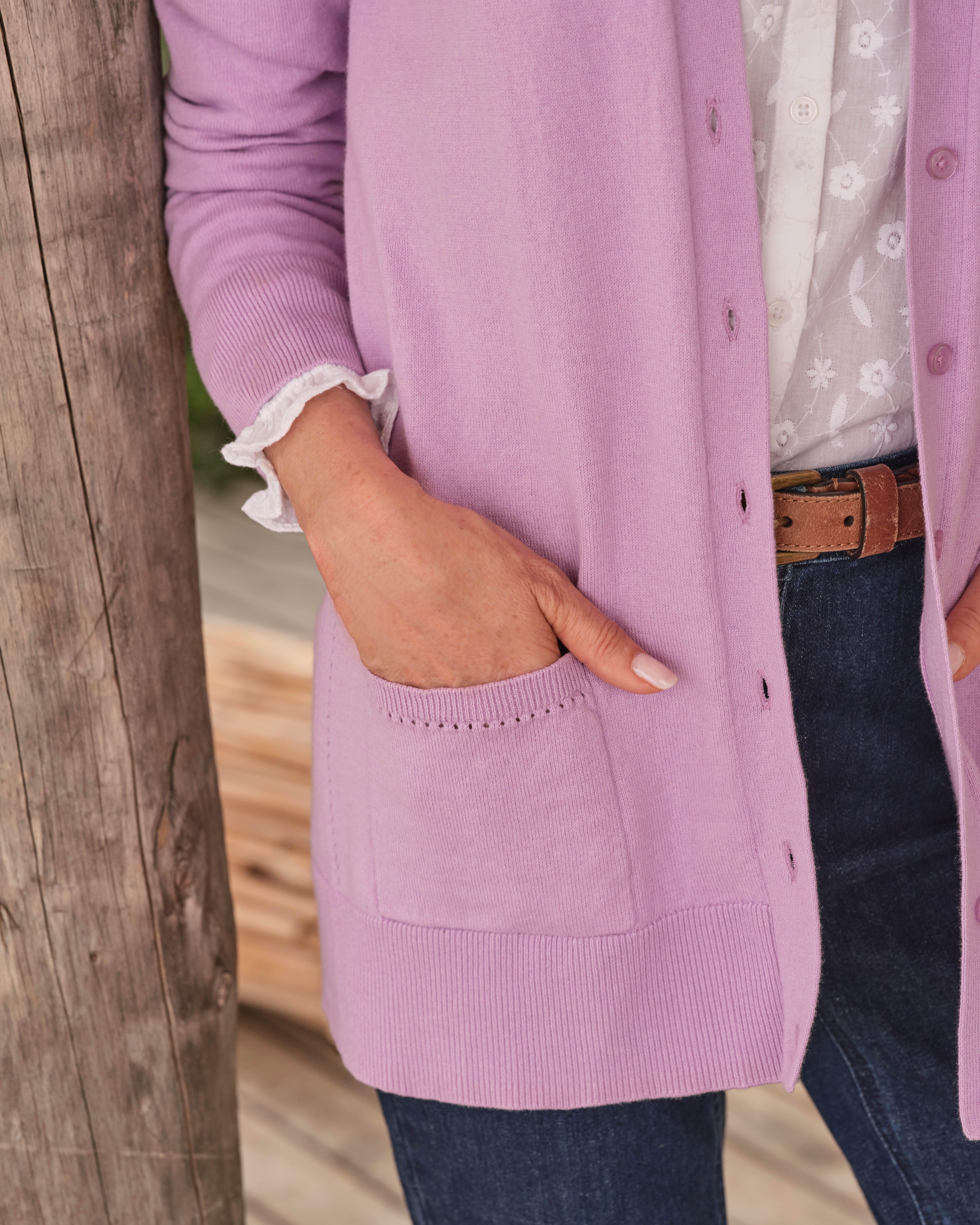 Wool Loose V Neck Long Sleeve Cardigan