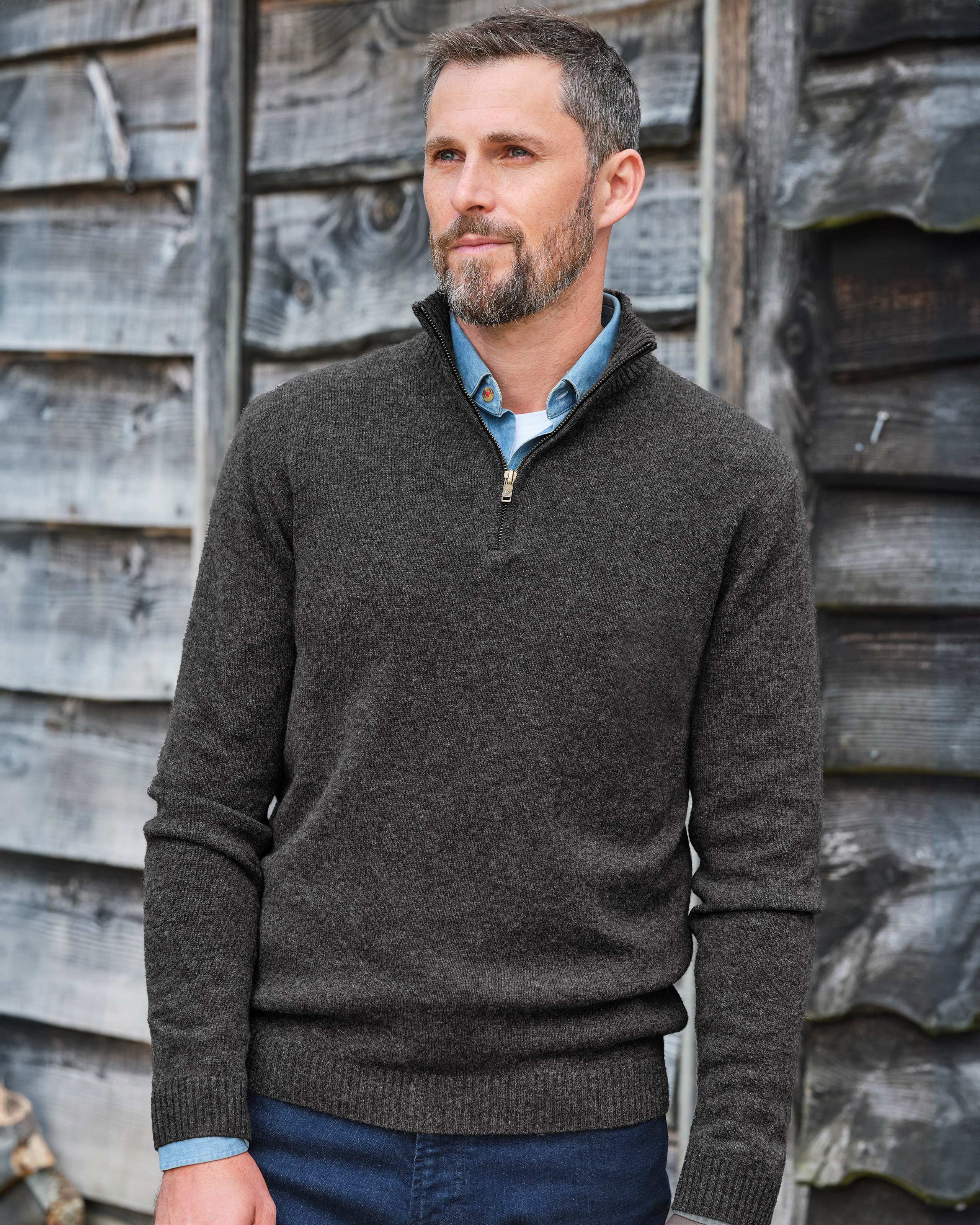 Men's Jumpers | Natural Men's Knitted Jumpers | WoolOvers AU