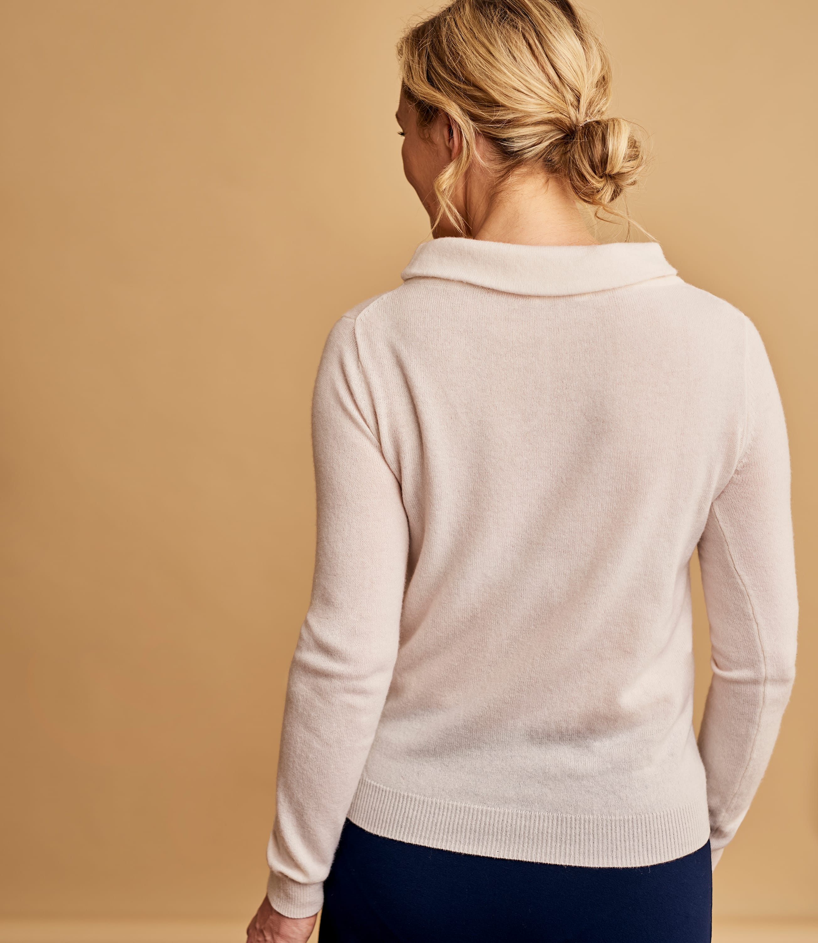 Cream | Jackie Roll Neck | WoolOvers AU