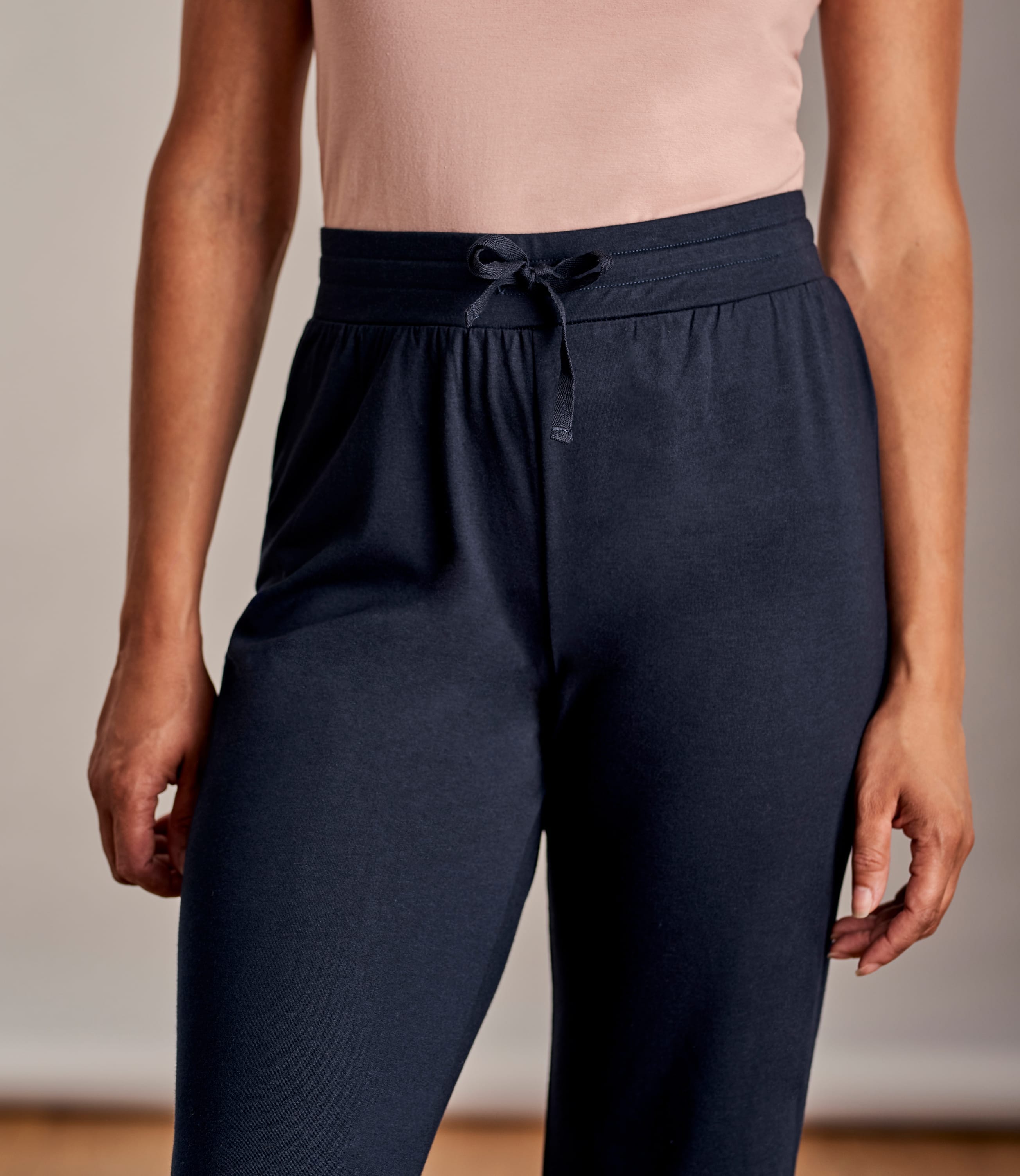 Navy | Womens Jersey Lounge Pants | WoolOvers AU