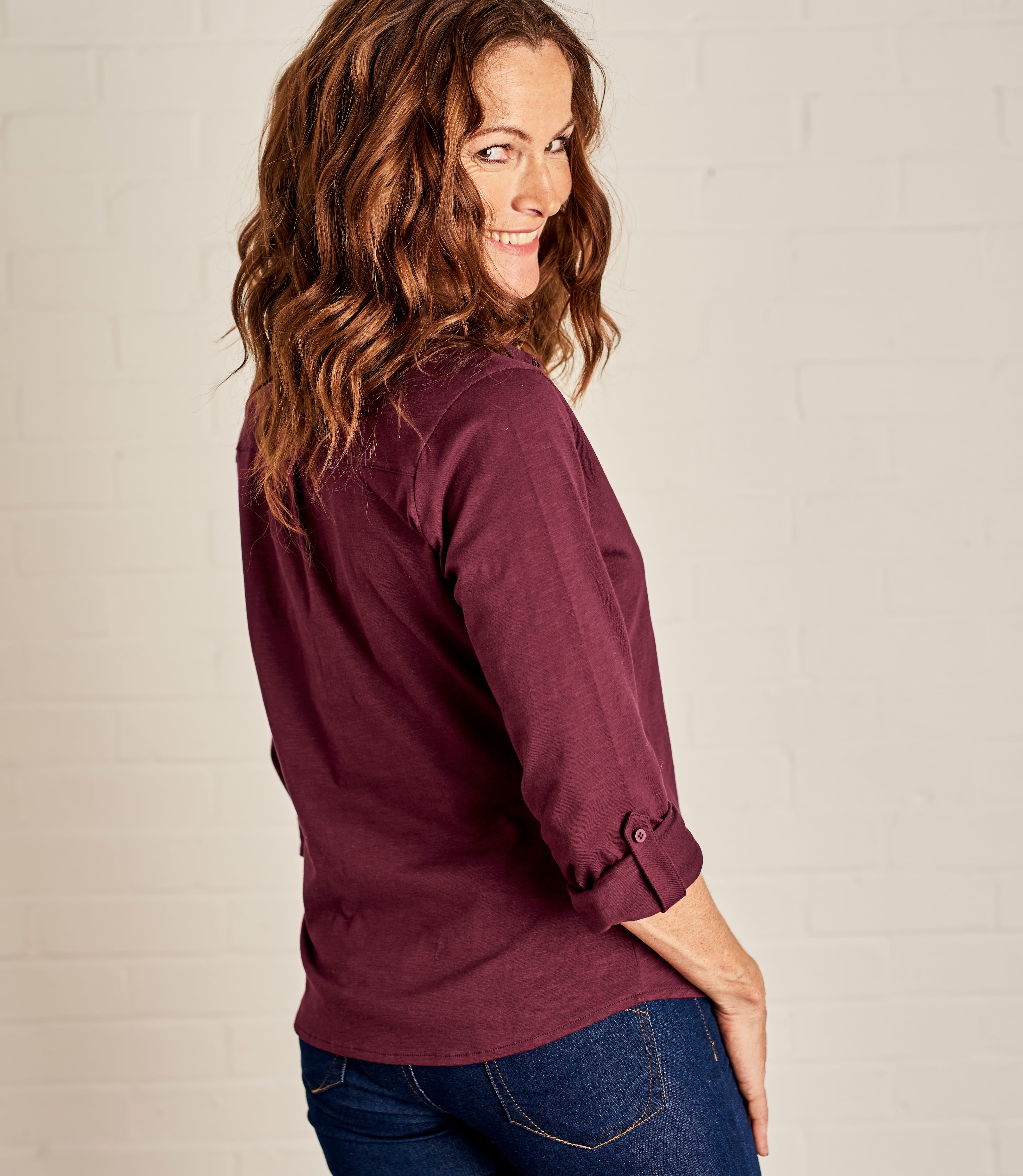 Plum Womens Jersey Shirt WoolOvers UK