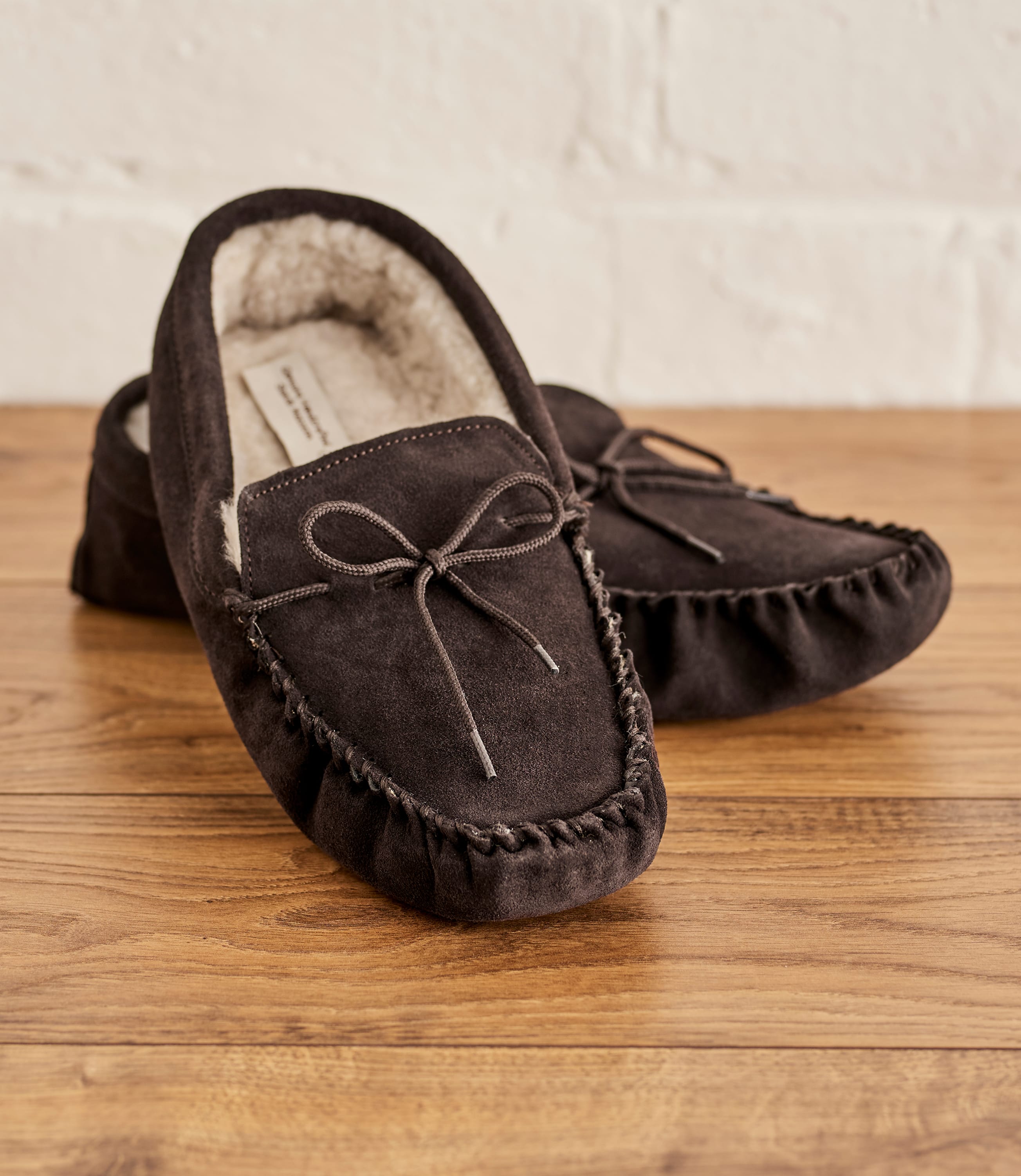 real sheepskin moccasin slippers