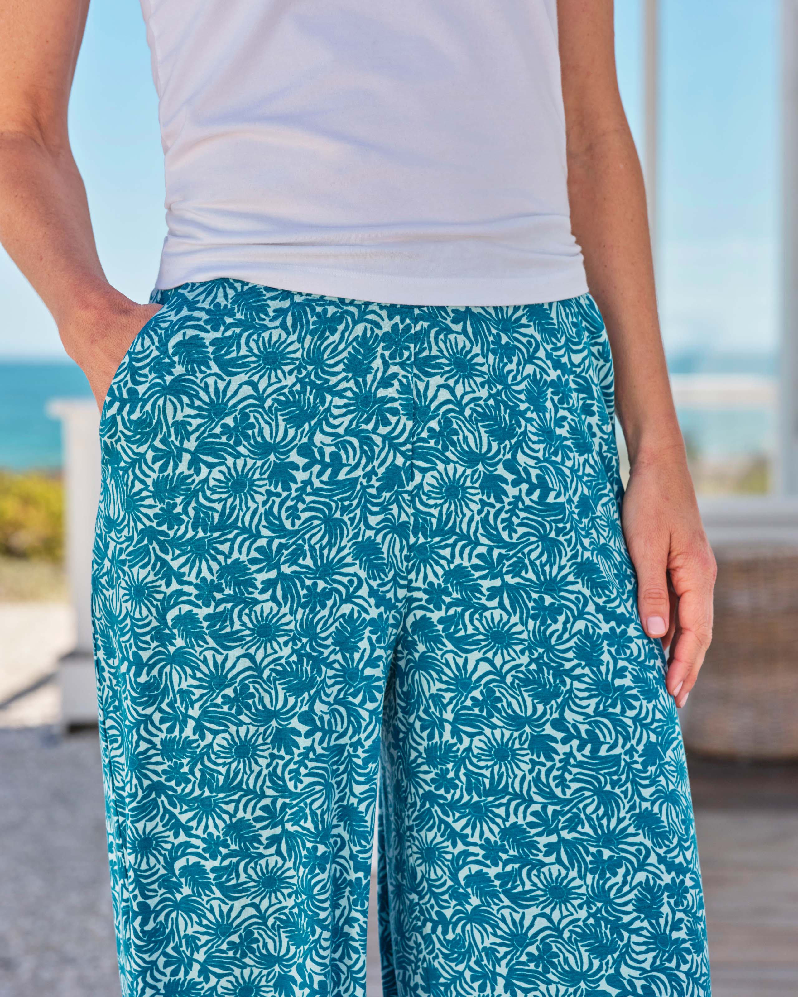 Pantaloni Culotte Skiny Cotton Lovers/da In Cotone Supima - Eleganti E Sportivi, Con Fascia Elastica, Certificati OEKO-TEX