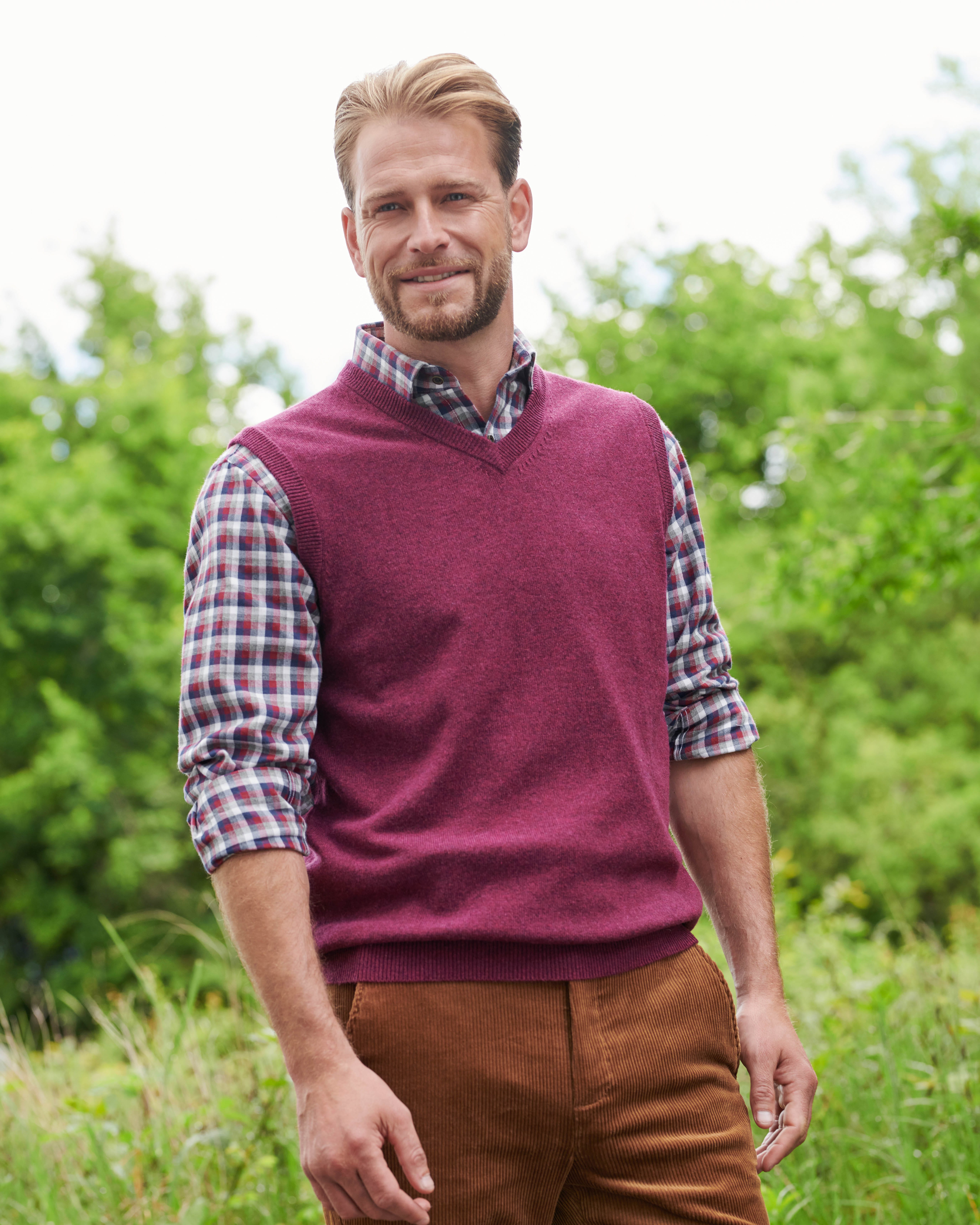 Men's Sleeveless Jumpers & Cardigans Slipovers WoolOvers UK