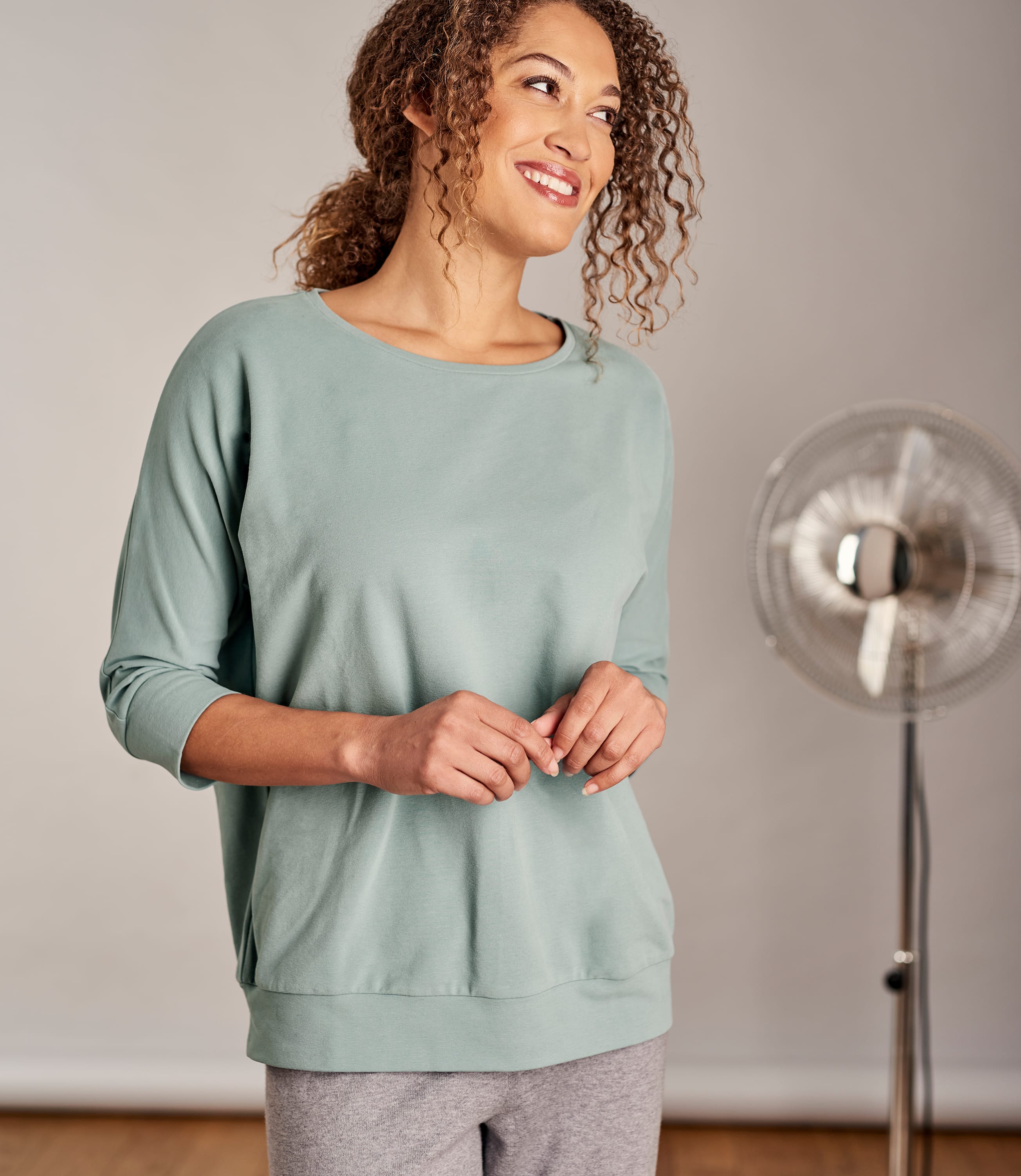 Sweat-shirt Détente - Femme - Coton L Vert givré
