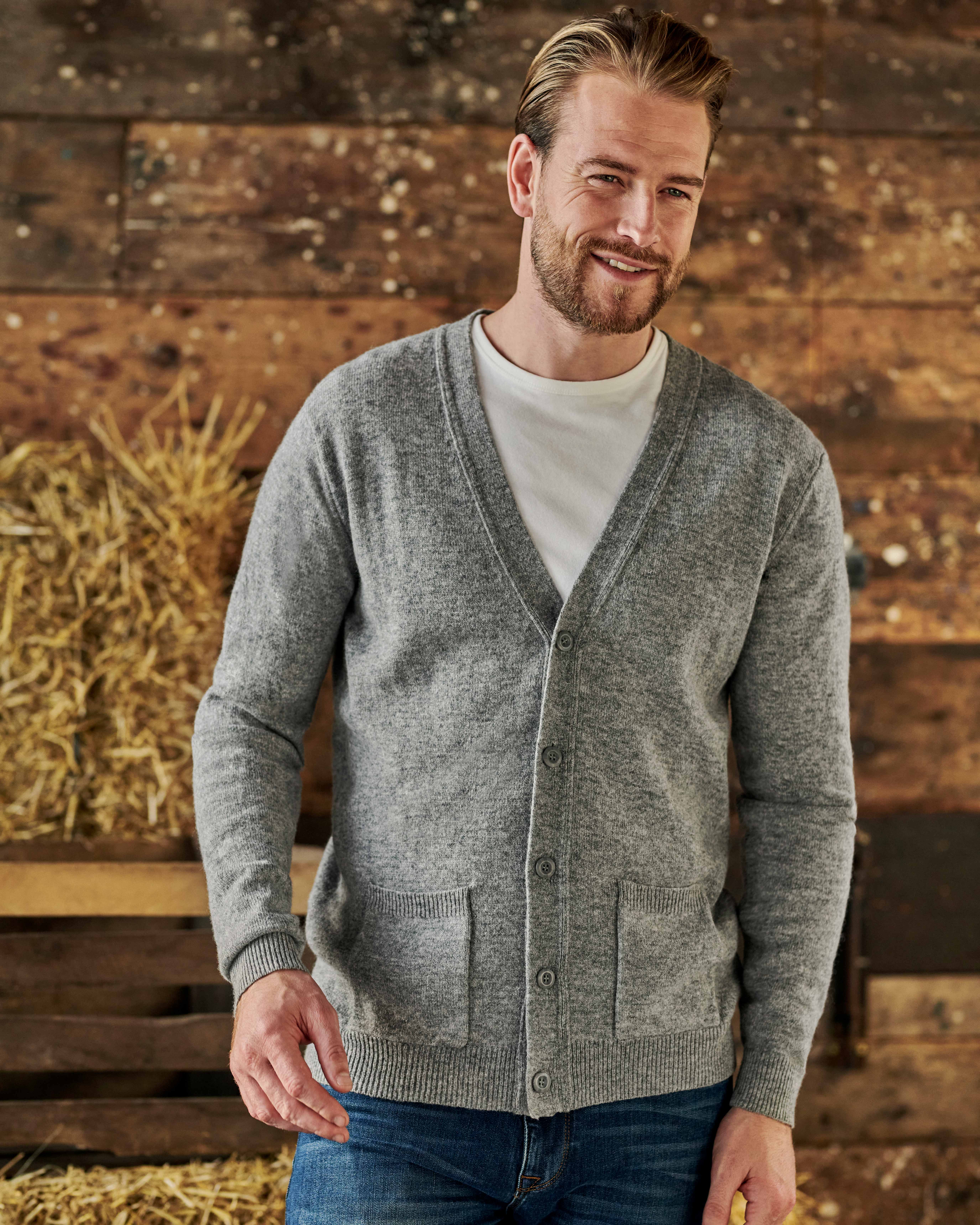 Mens Cardigans | Quality Natural Cardigans for Men | WoolOvers UK